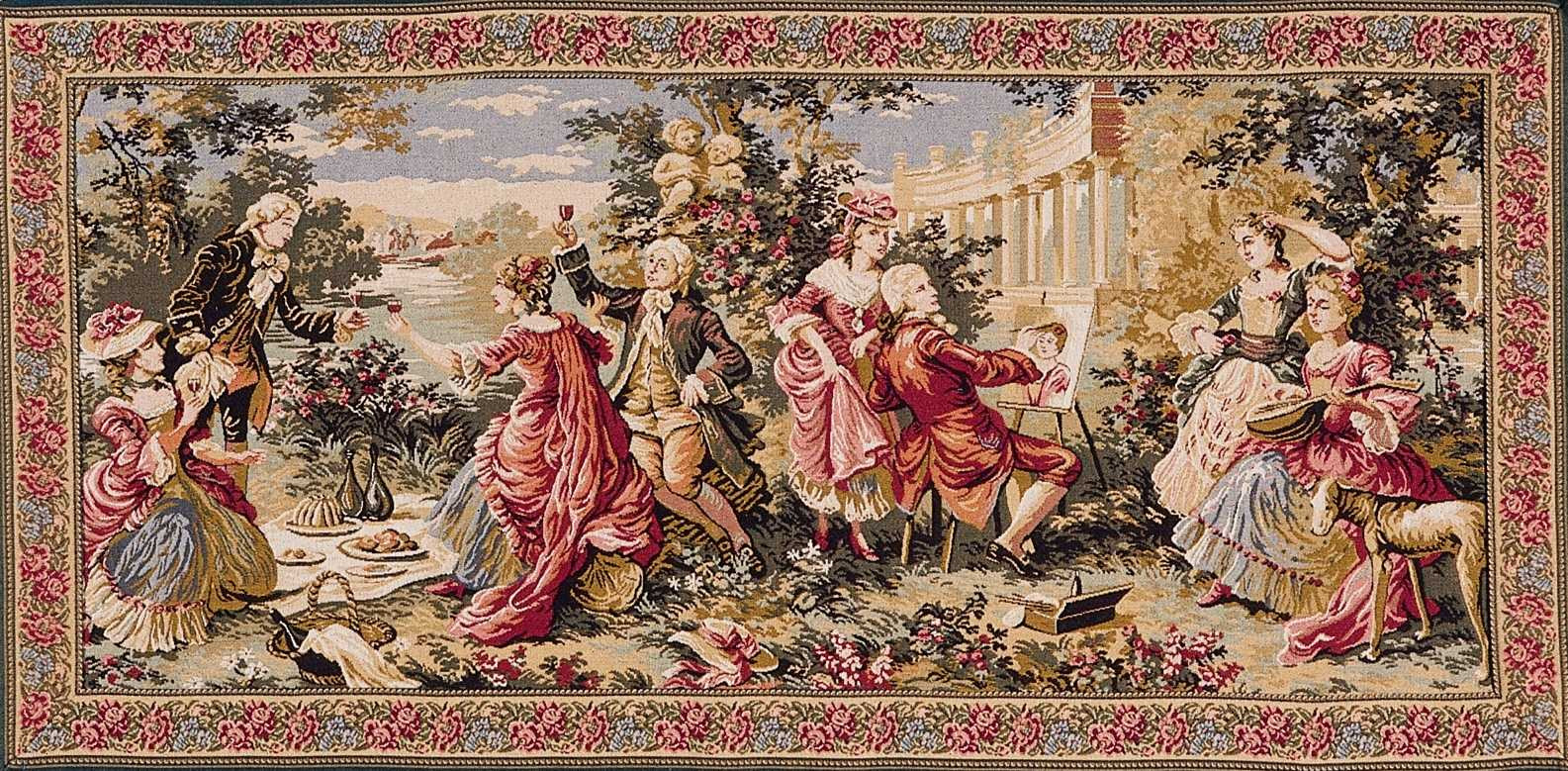 Gobelin Garden Party in the Countryside with Border