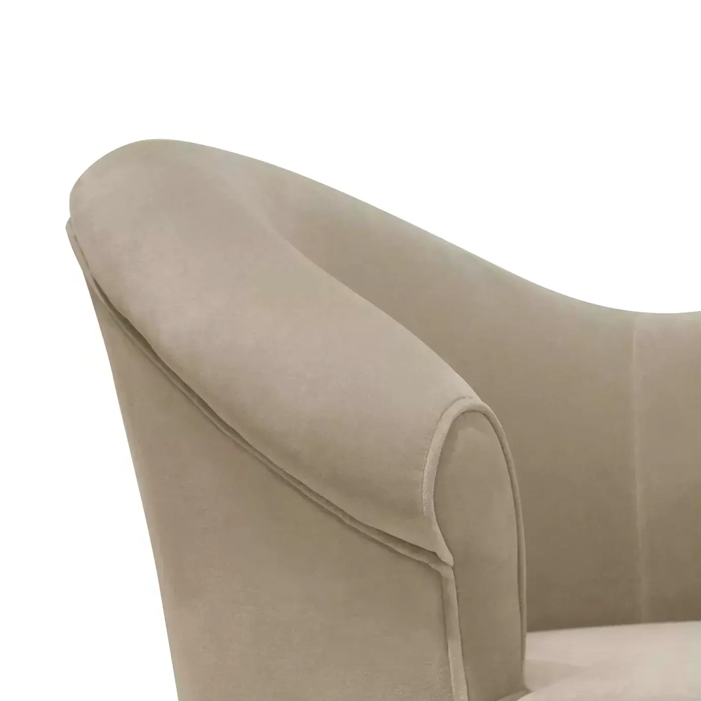 Sofa Colette z kwiatowym wzorem i metalową podstawą