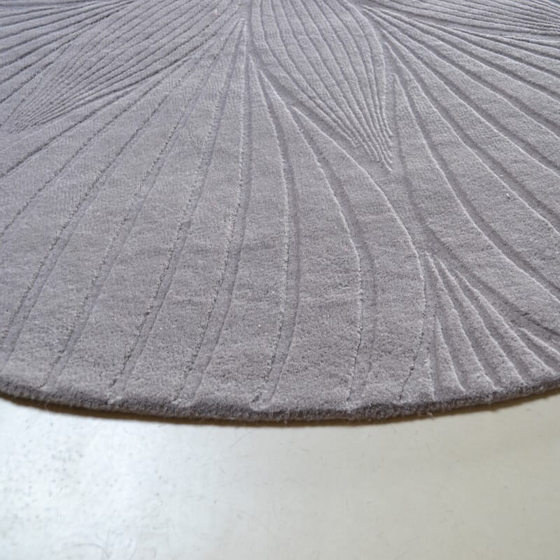 Dywan Okrągły Folia Grey 38305 | Rozmiar: Ø 200 cm