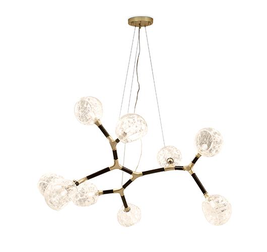 Lampa wisząca nieregularna wieloabażurowa