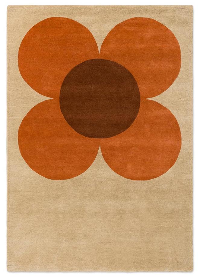 Dywan Flower Placement Pumpkin/Ecru