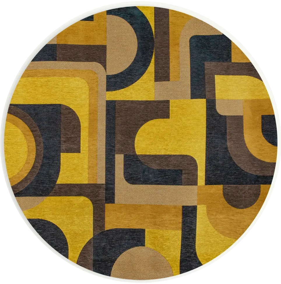 Dywan okrągły Yellow Meyer 9210 | Rozmiar: Ø 140 cm