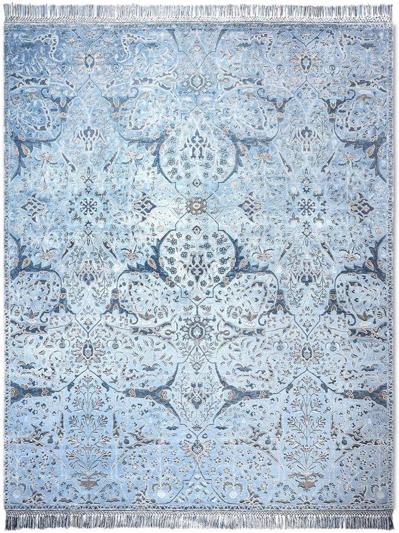 Dywan Teheran Reverse ToneToTone on LightBlue | Rozmiar: 122 x 183 cm