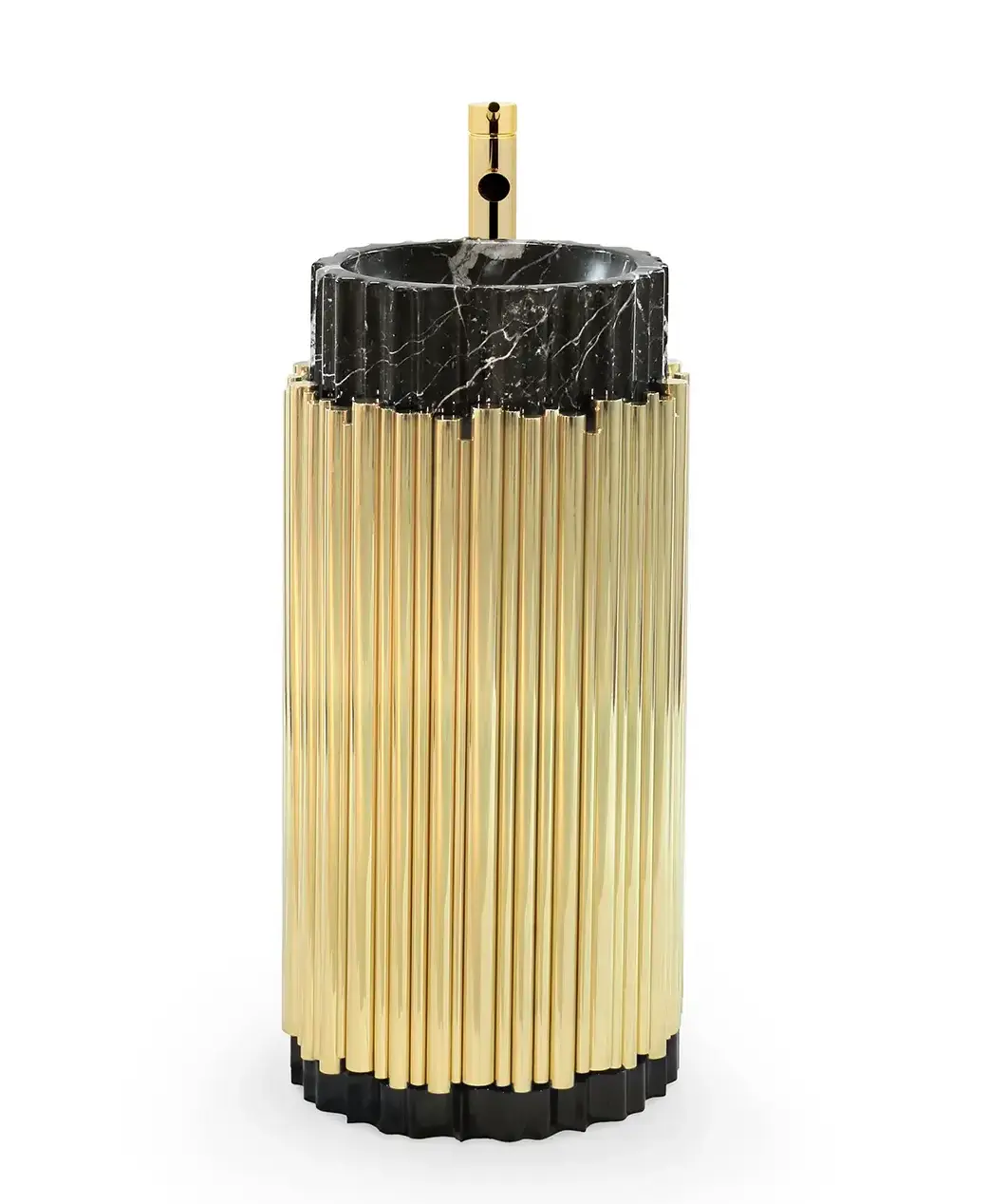 Umywalka wolnostojąca Harmony Black / Gold