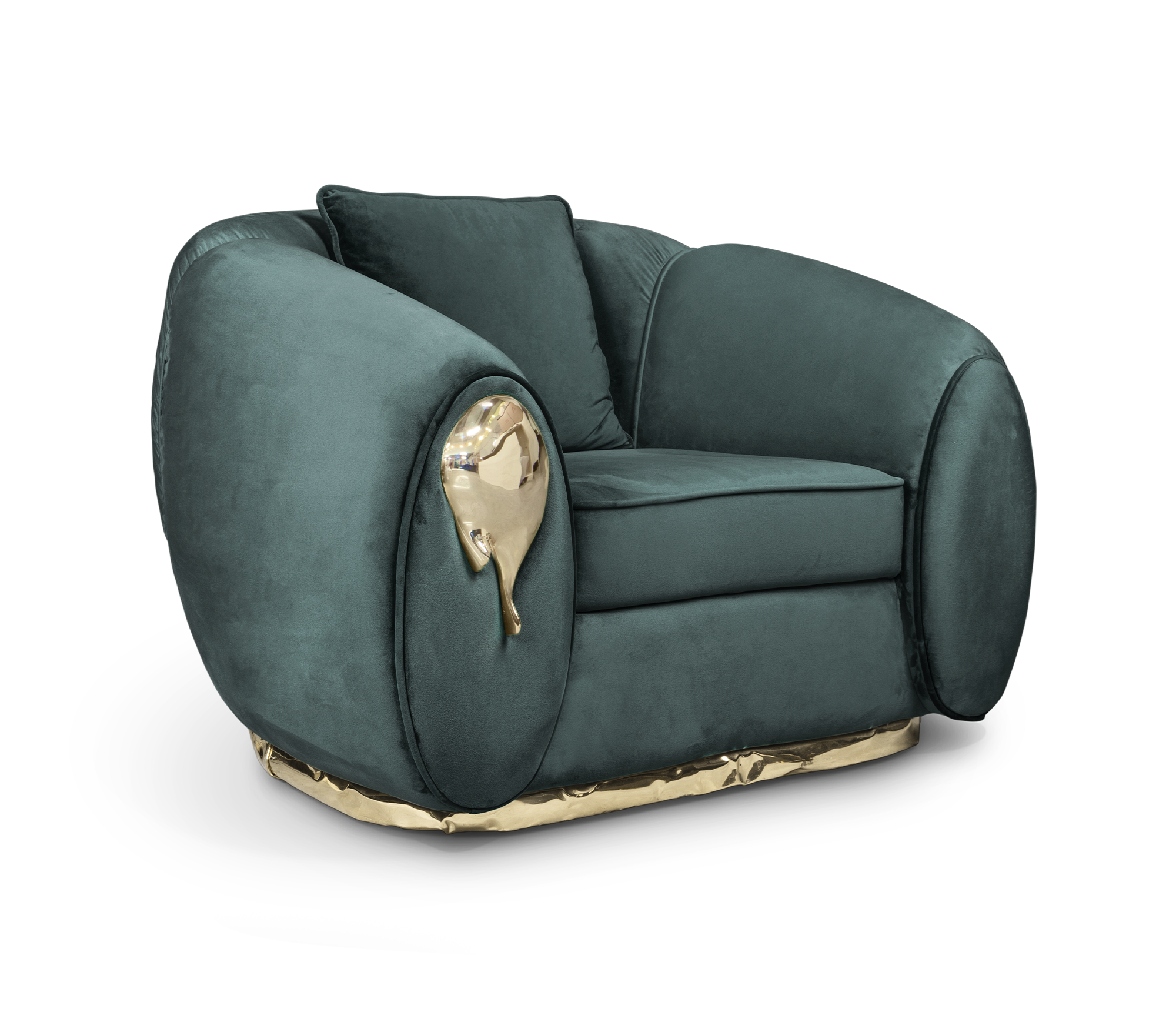 Zielony fotel Solara Luxe
