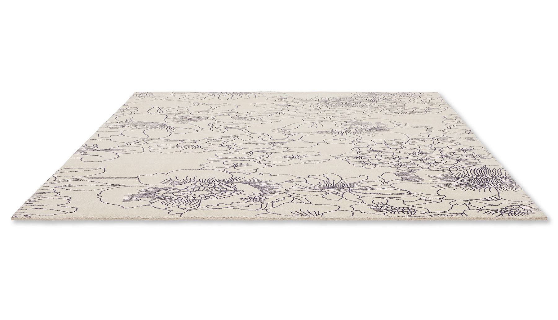 Dywan Linear Floral Blue 162508 | Rozmiar: 250 x 350 cm