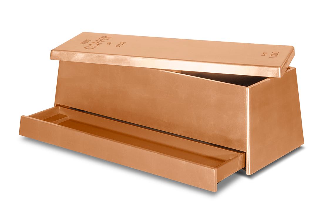 Brązowa skrzynia na zabawki Rustic Bronze