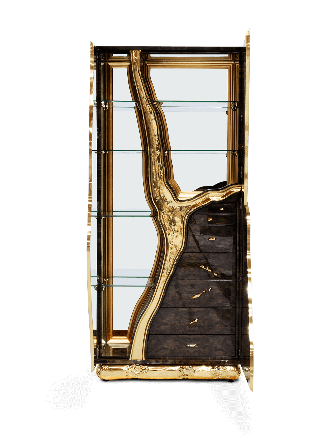 Szafka Fissure z orzecha