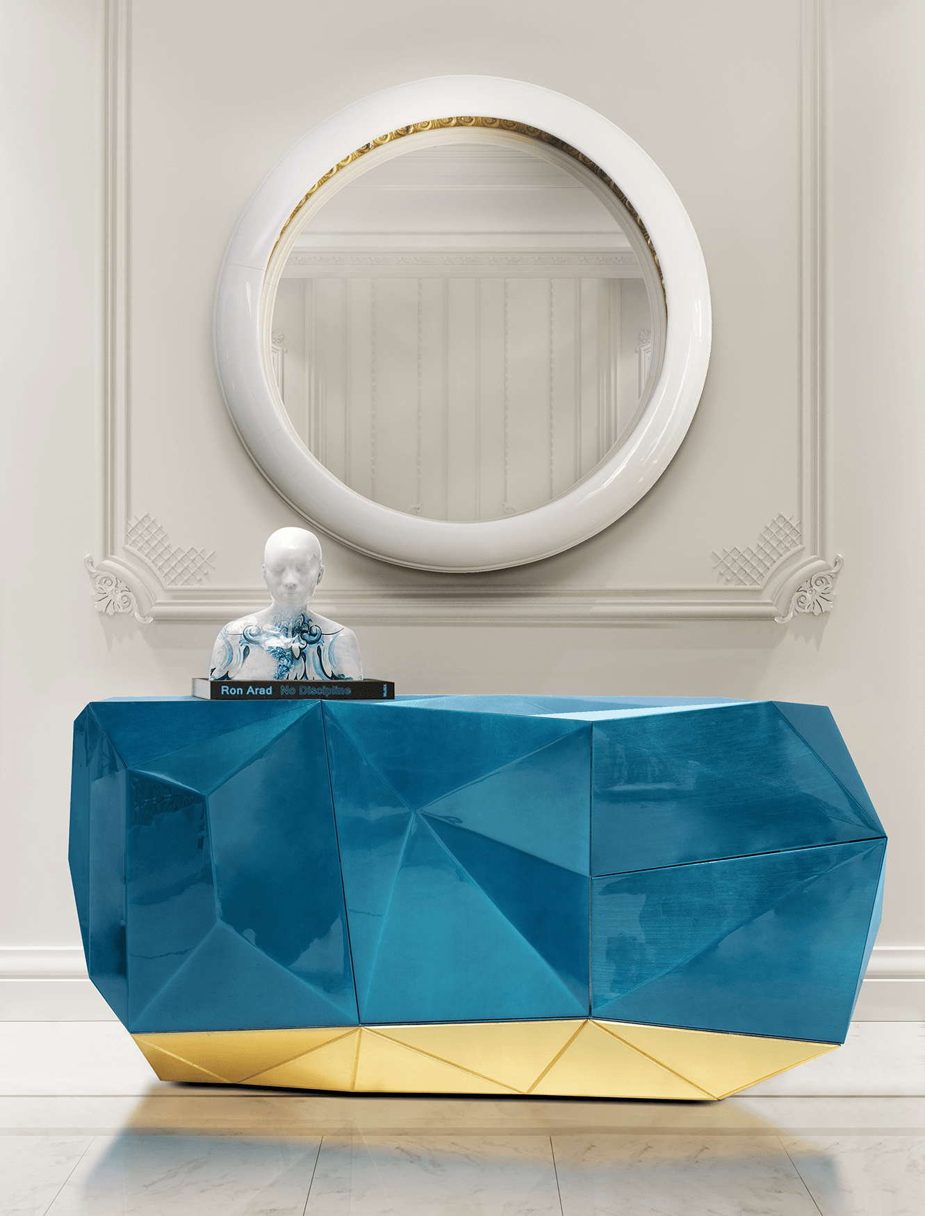 Niebieski kredens Prism