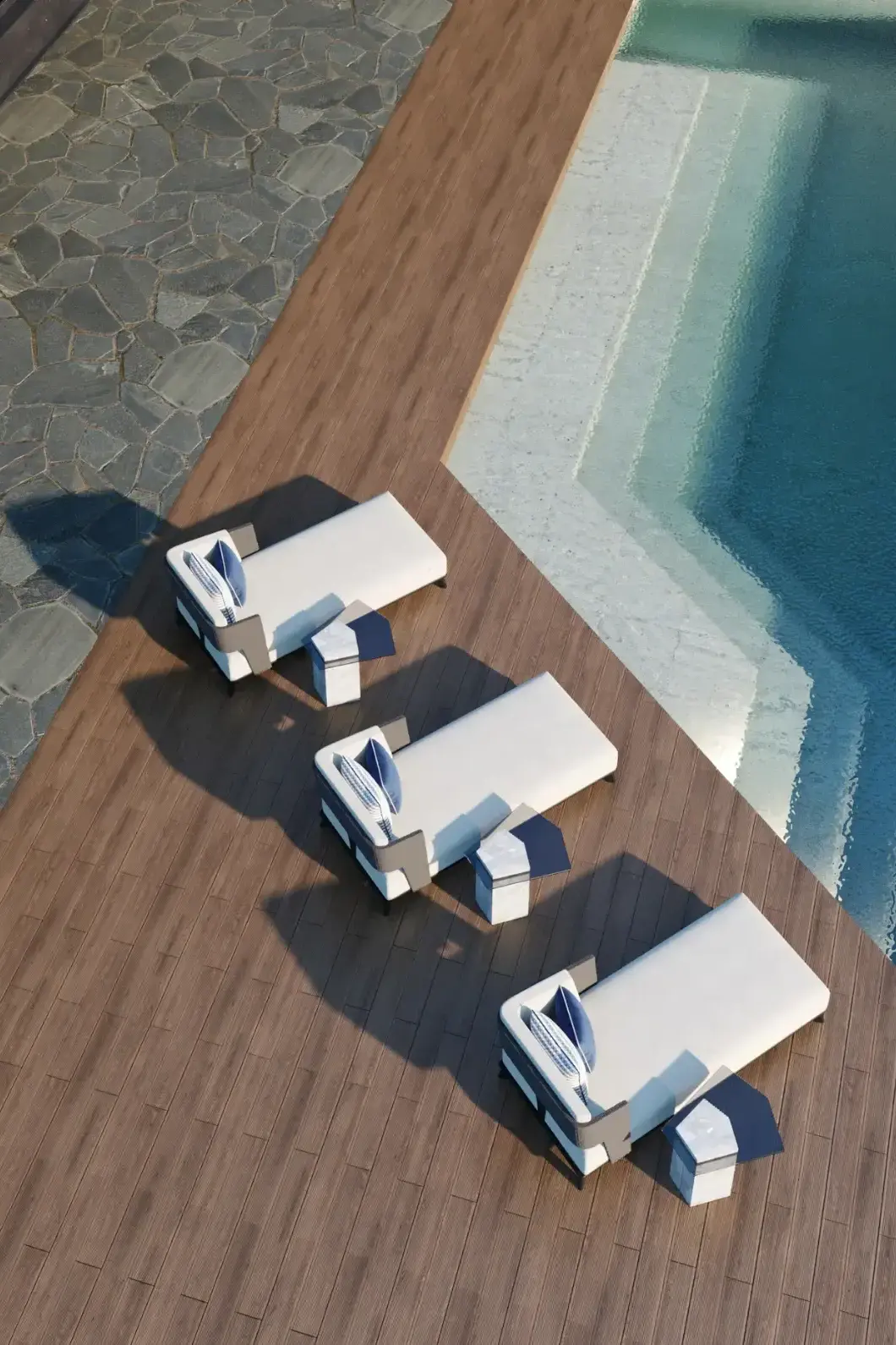 Szelong ogrodowy Crown w kolorze szarym - 2