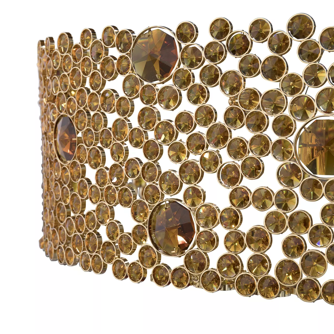 Żyrandol Eternelle Oval Bronze Glass