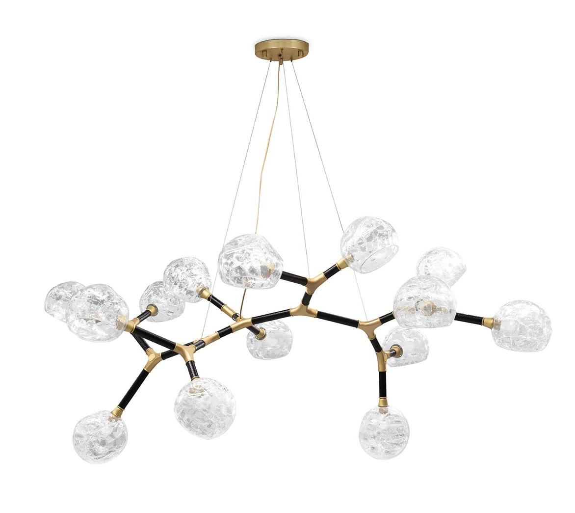 Lampa wisząca nieregularna wieloabażurowa duża