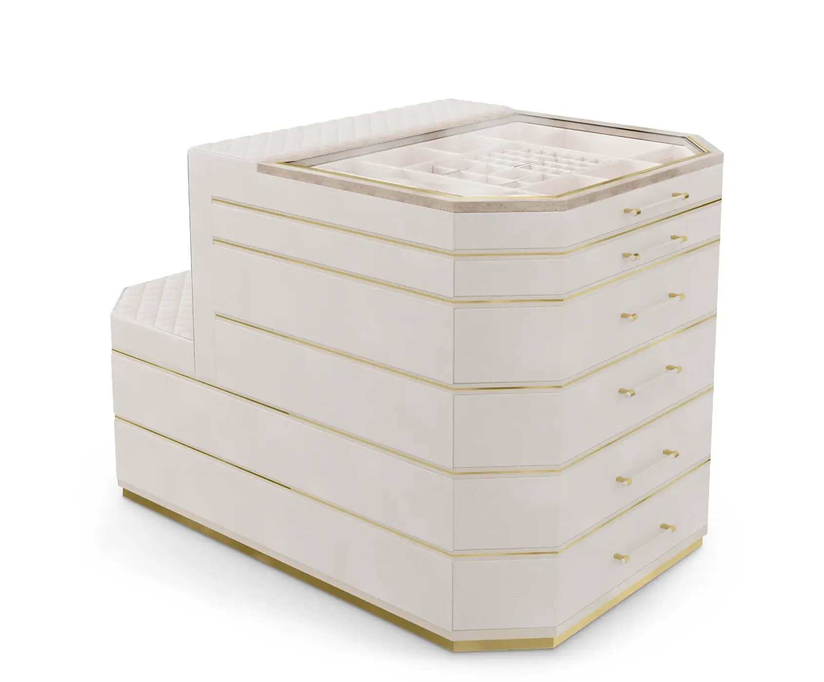 Wyspa garderobiana Cadence beżowa