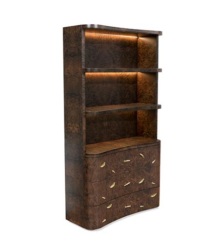 Regał na książki drewniany designerski