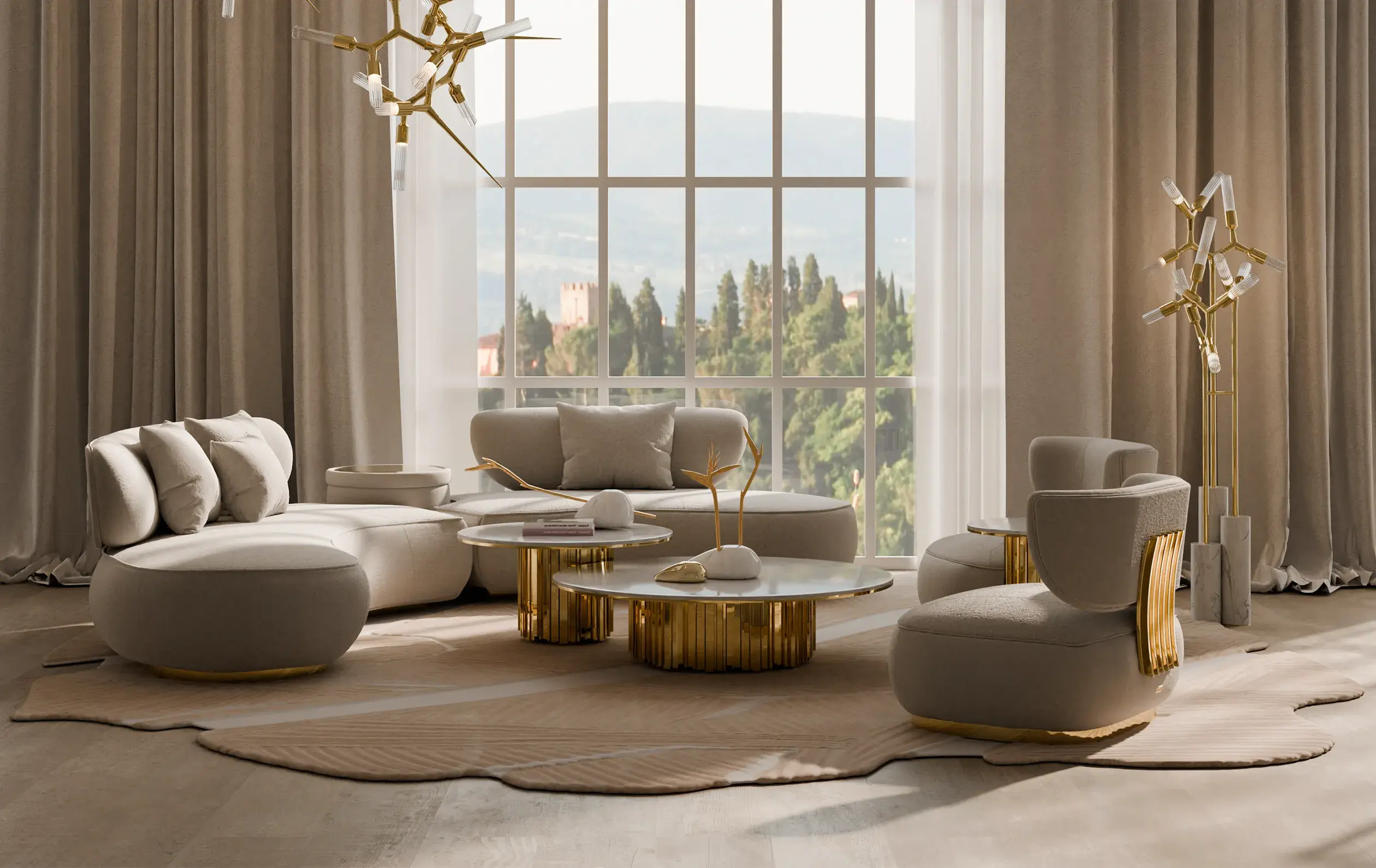 Sofa okrągła Lattice - 1