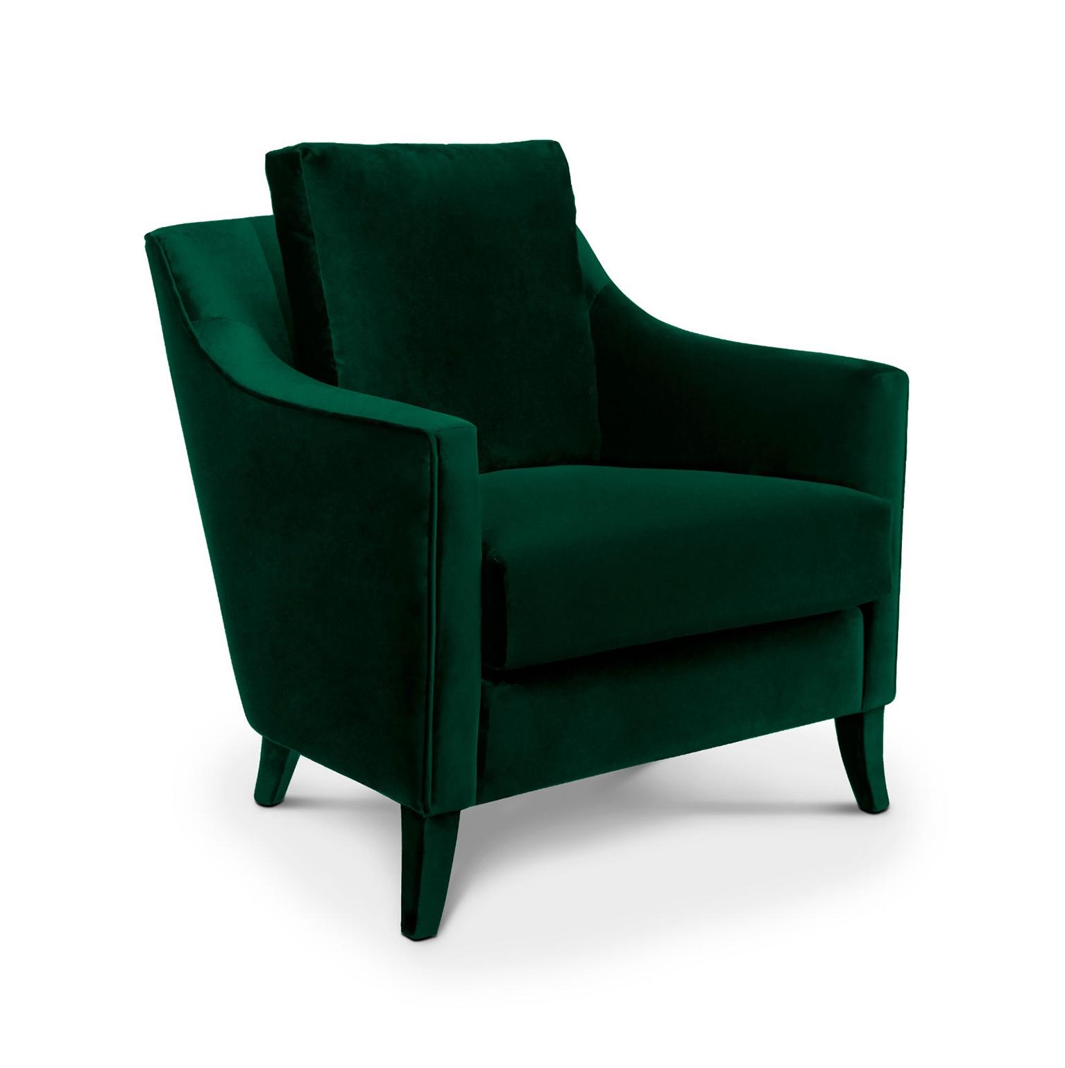 Fotel welurowy pluszowy