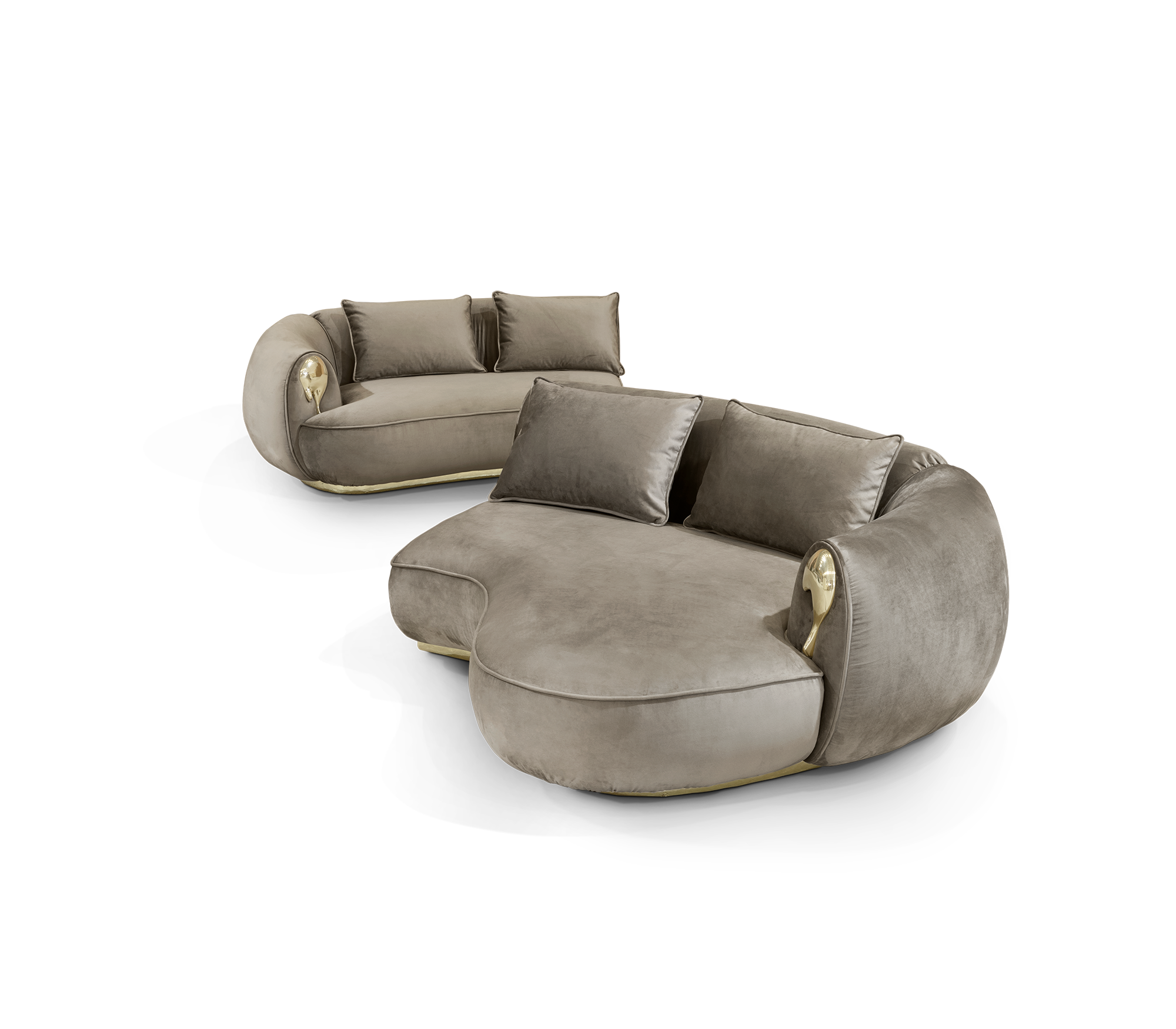 Zakrzywiona sofa Solara Luxe