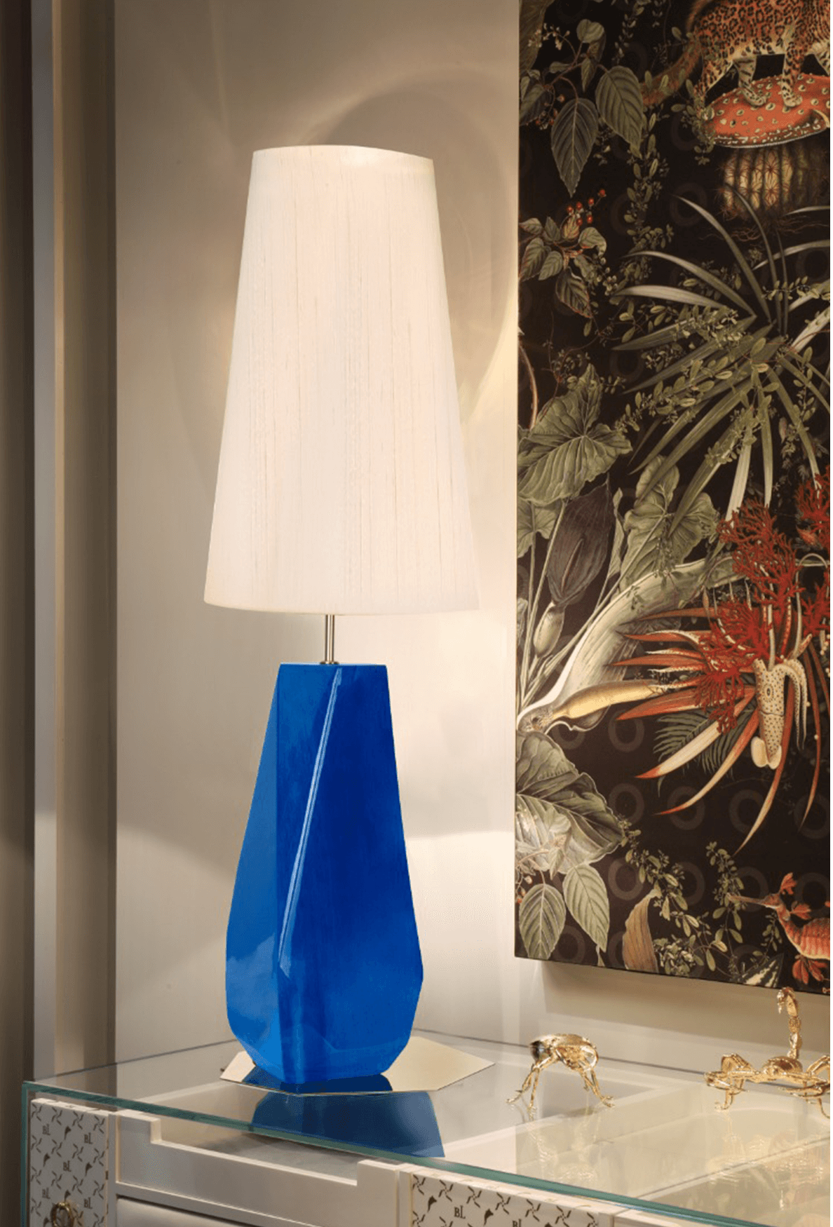 Lampka stołowa Essence niebieska