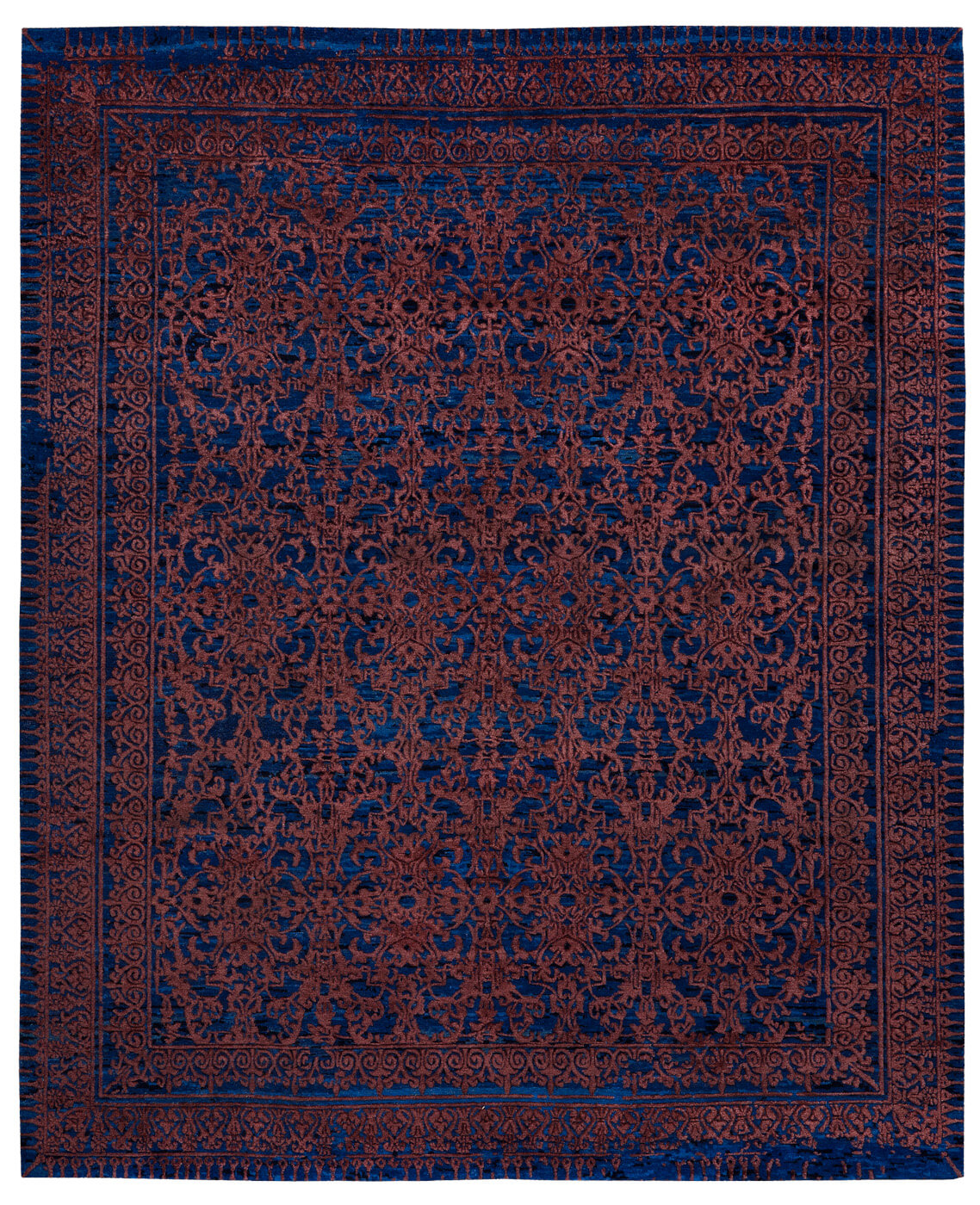 Dywan Ferrara Radi Little Rocked Brown Blue | Rozmiar: 450 x 550 cm