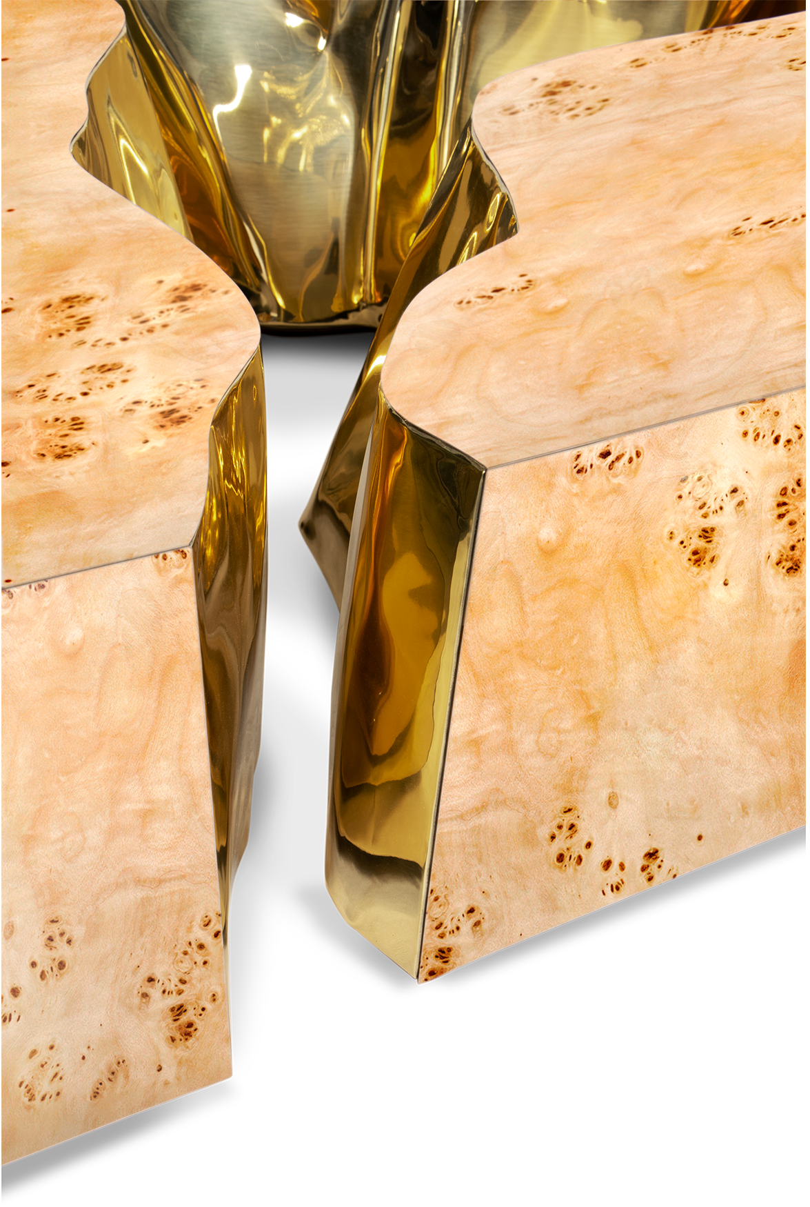 Stolik kawowy Fissure z topoli