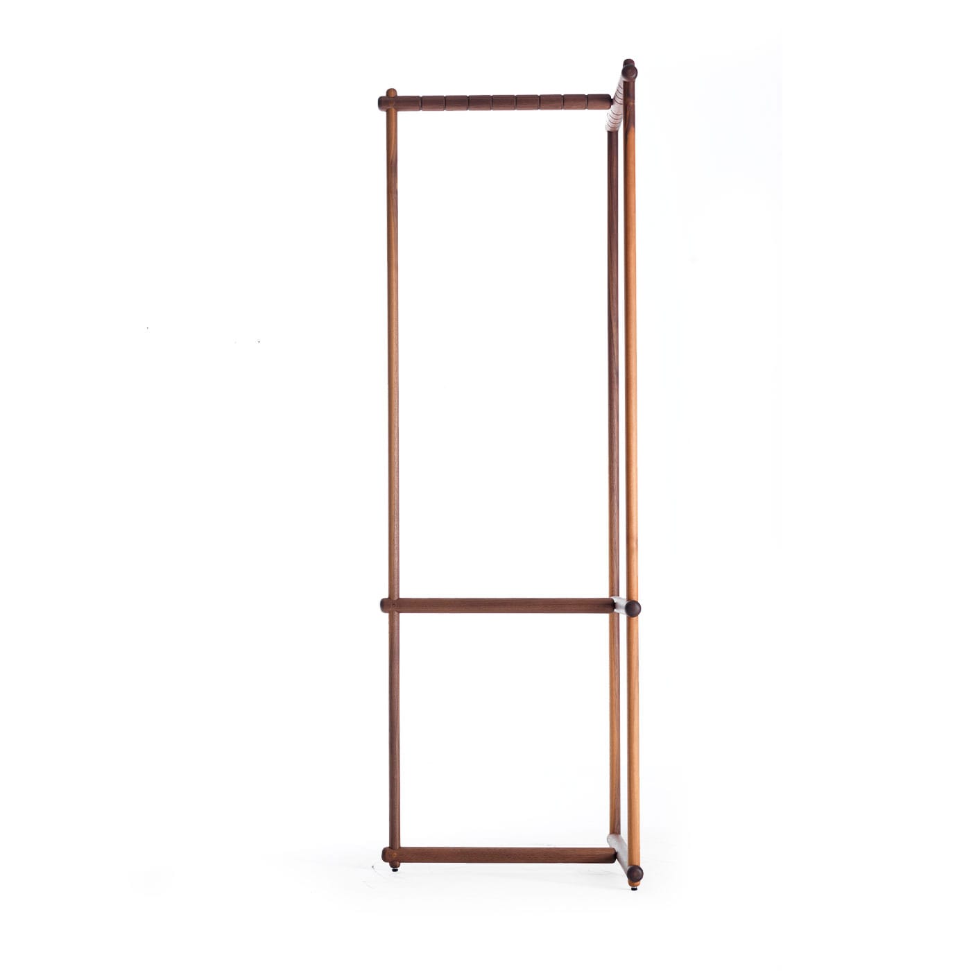 Brązowy wieszak Stecco z naturalnego drewna