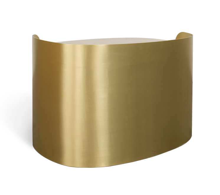 Owalny stolik boczny Franklin Scott