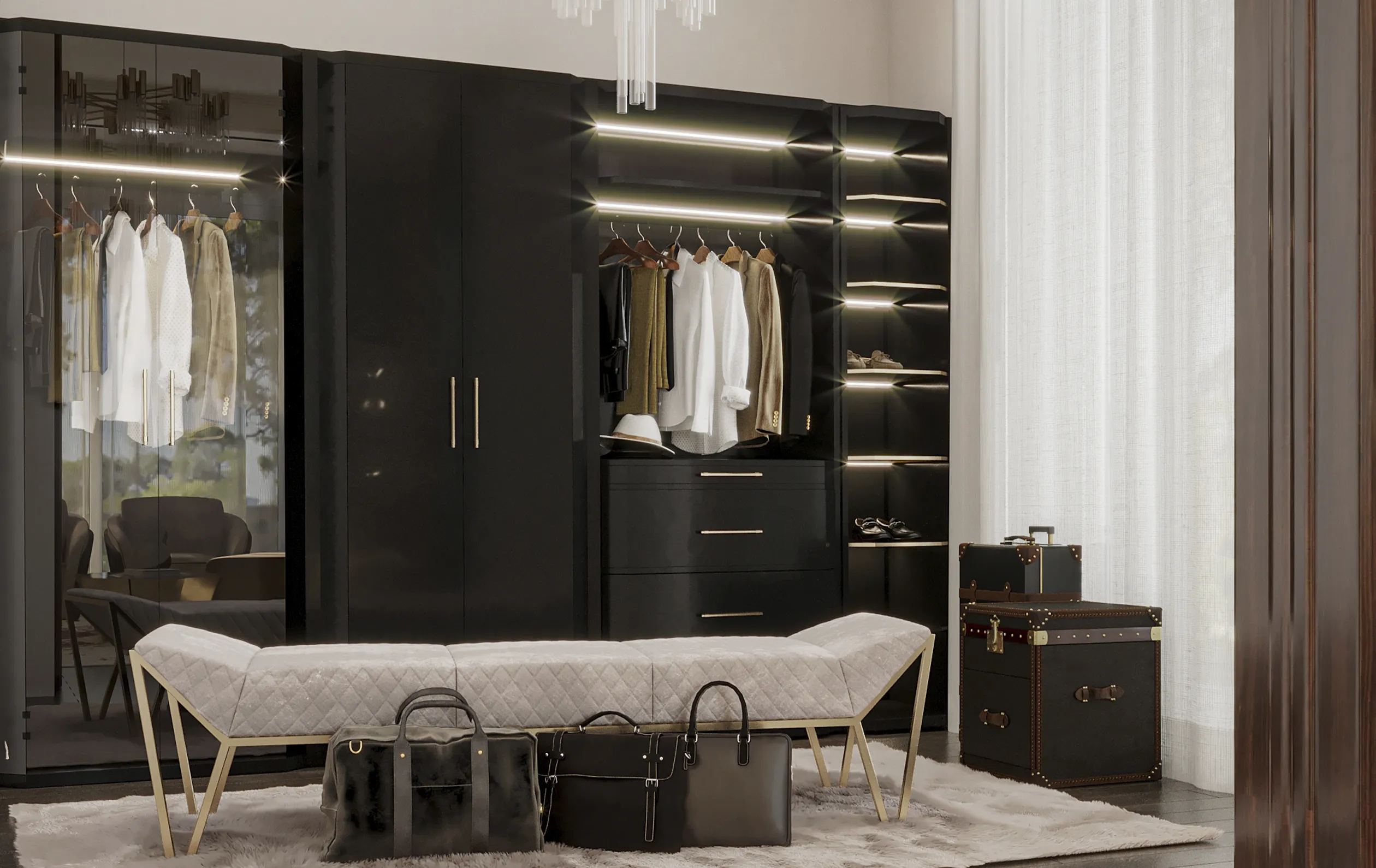 Garderoba Cadence czarna - 3