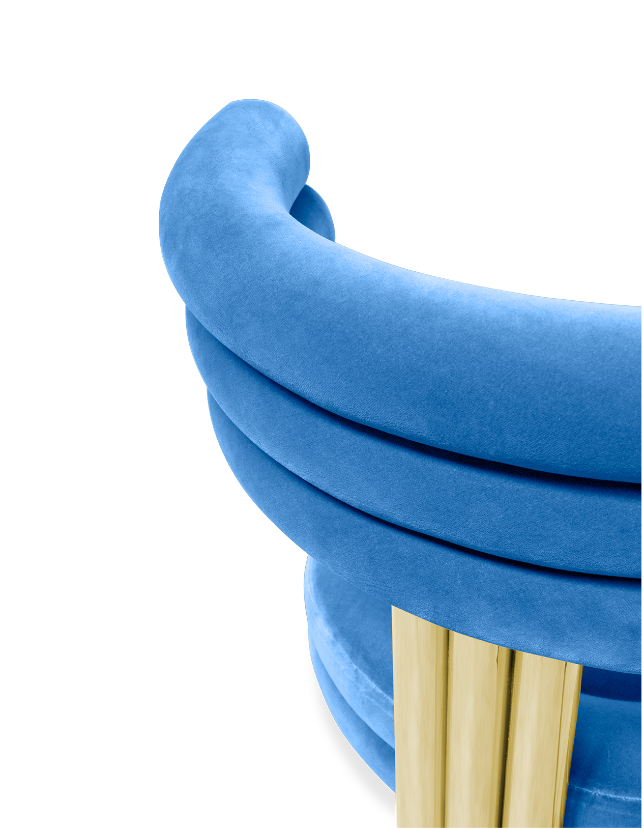 Niebieskie krzesło jadalniane Kerr