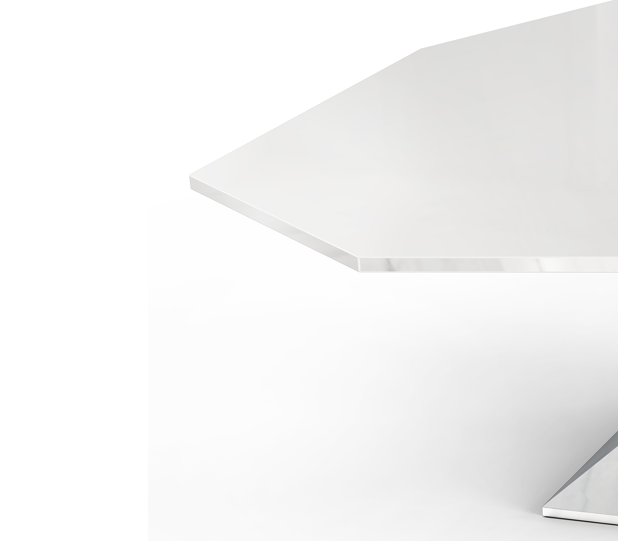 Stół jadalniany Bonsai srebrny Luxe