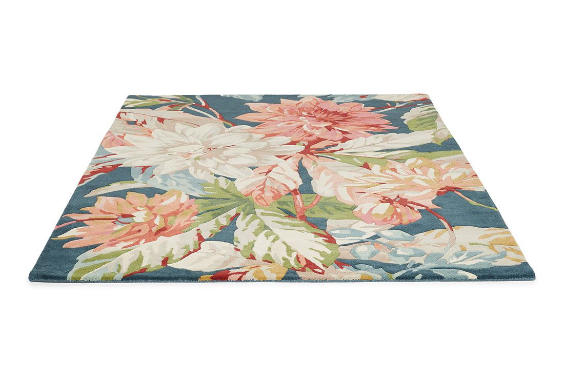 Dywan Dahlia and Rosehip Teal 50608 | Rozmiar: 140 x 200 cm