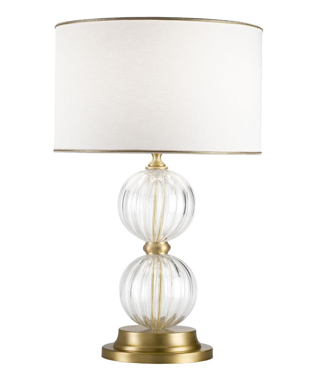 Elegancka lampa stołowa z muranowskimi kulami