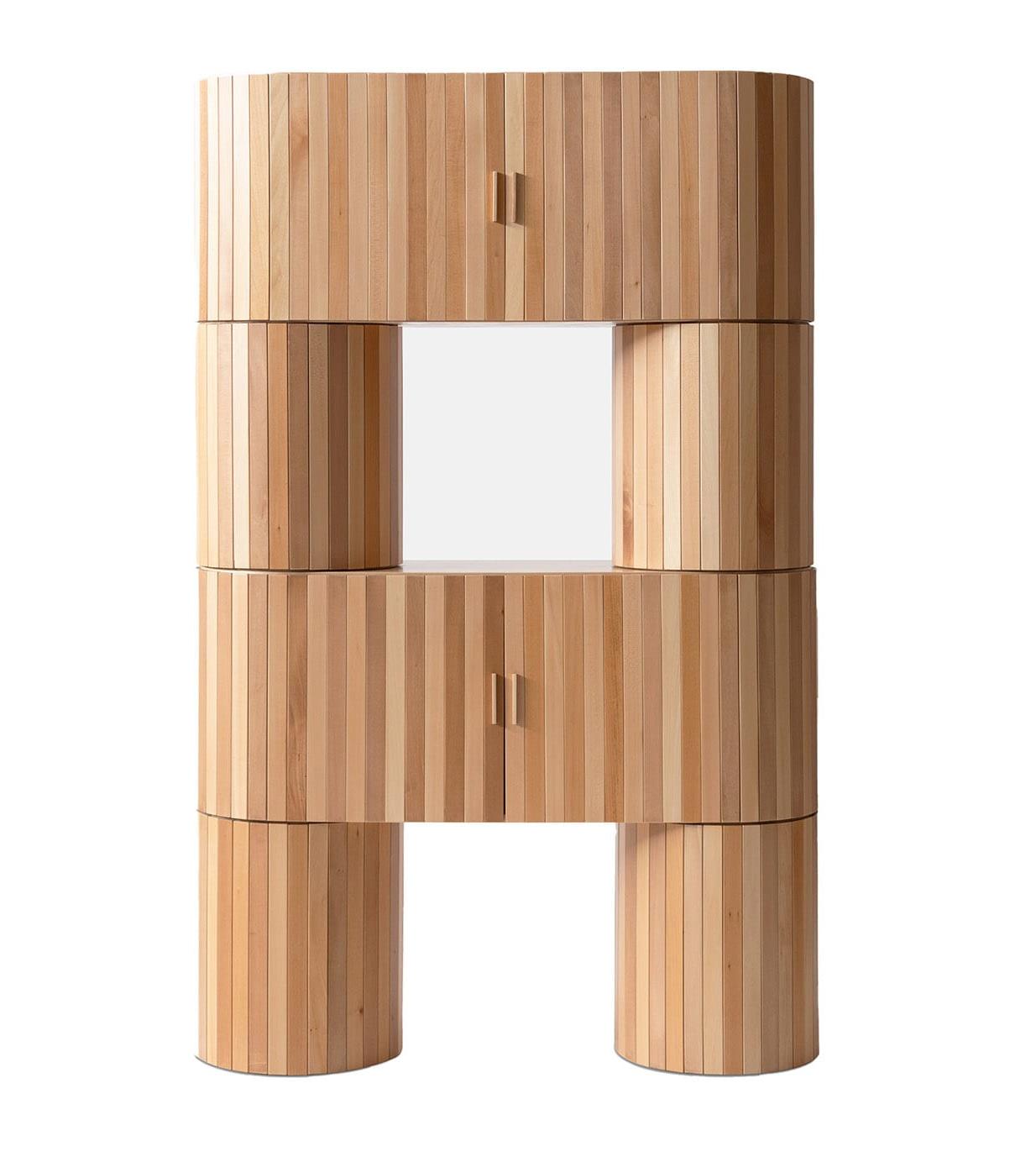 Naturalna Szafka z Drewna Lipowego