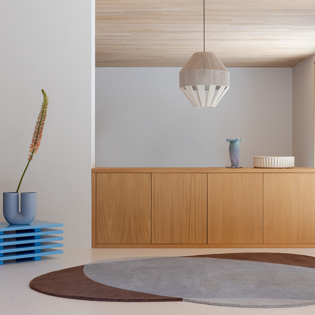 Dywan Element Chad Brown Blue | Rozmiar: 250 x 274 cm