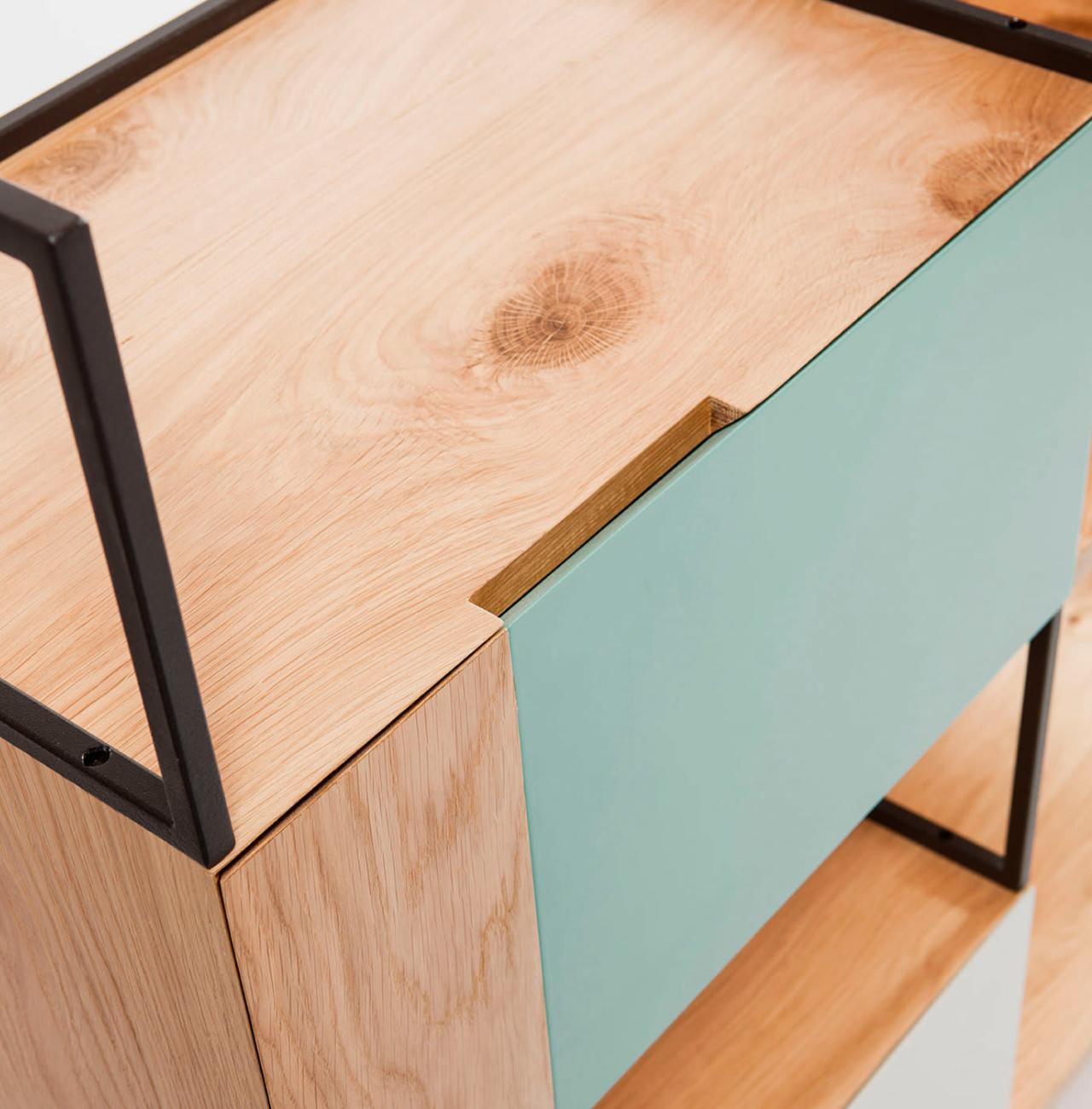 Otwarty Regał Drewniany