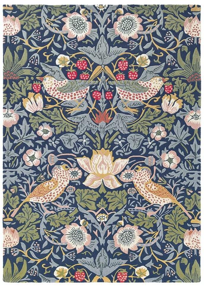 Dywan Strawberry Thief 027708 Indigo | Rozmiar: 200 x 280 cm