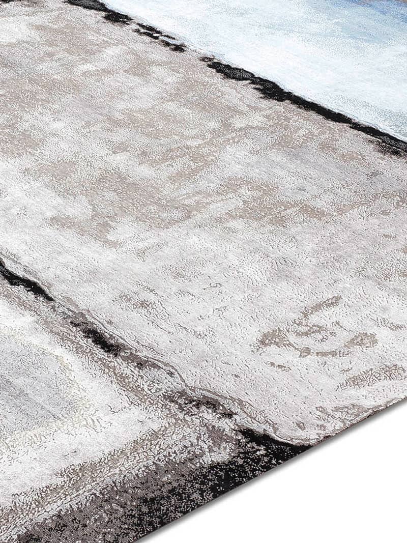 Dywan No. 15 Light Blue Silver White