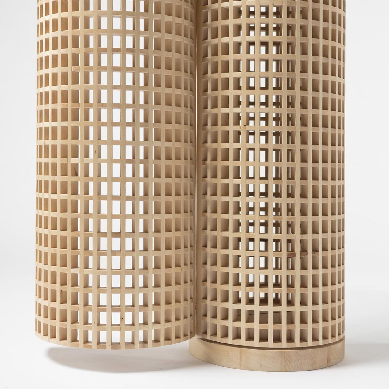 Artystyczne Drewniane Lustro Podłogowe