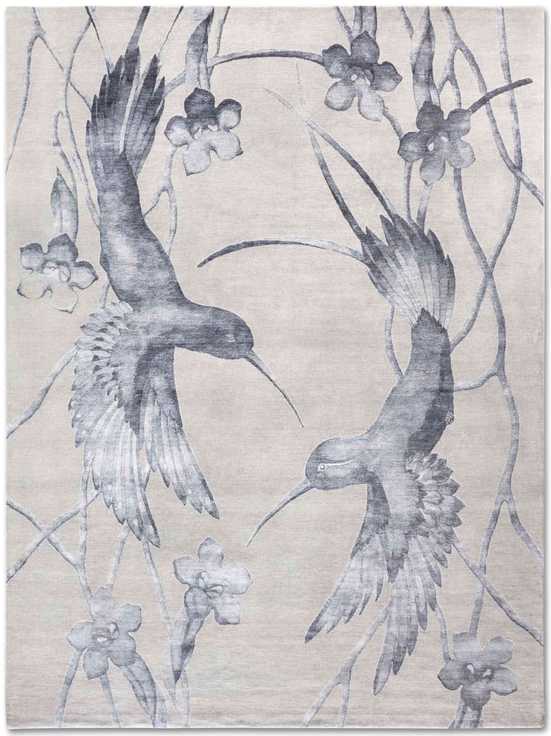 Dywan Hummingbirds No. 02 Silver