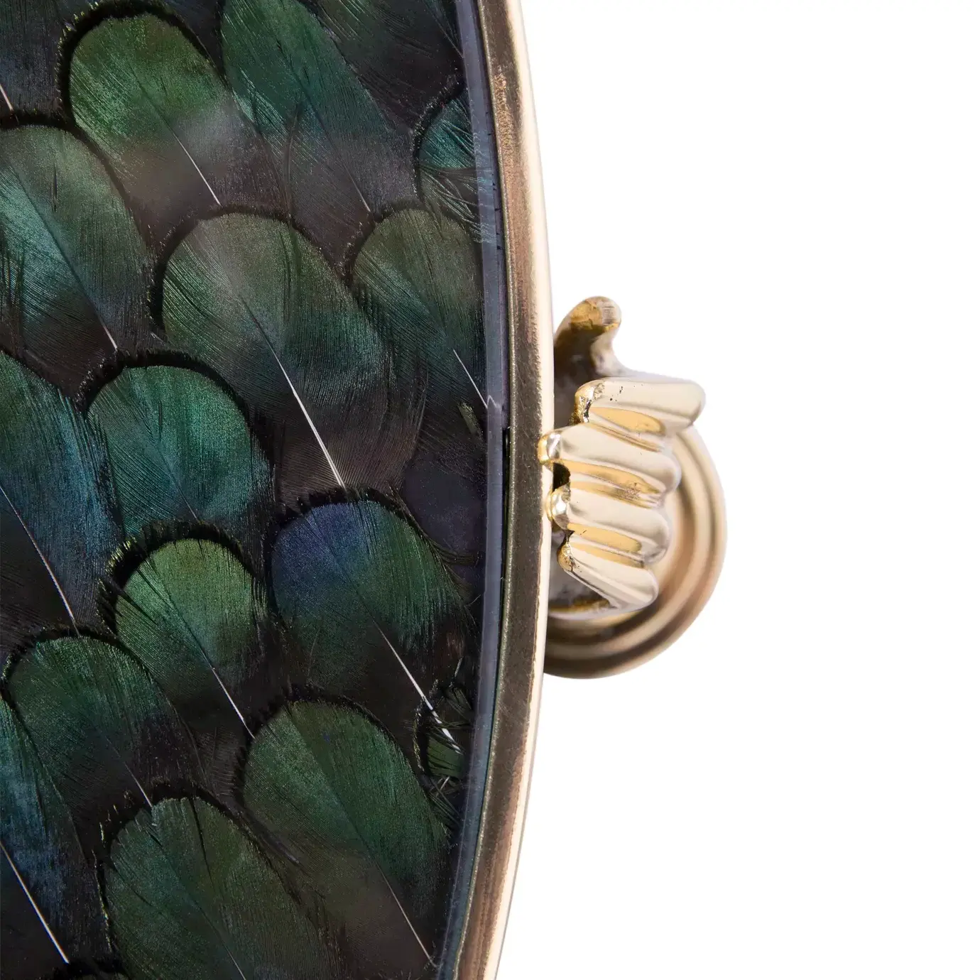 Stolik boczny Gisette z piór pawia