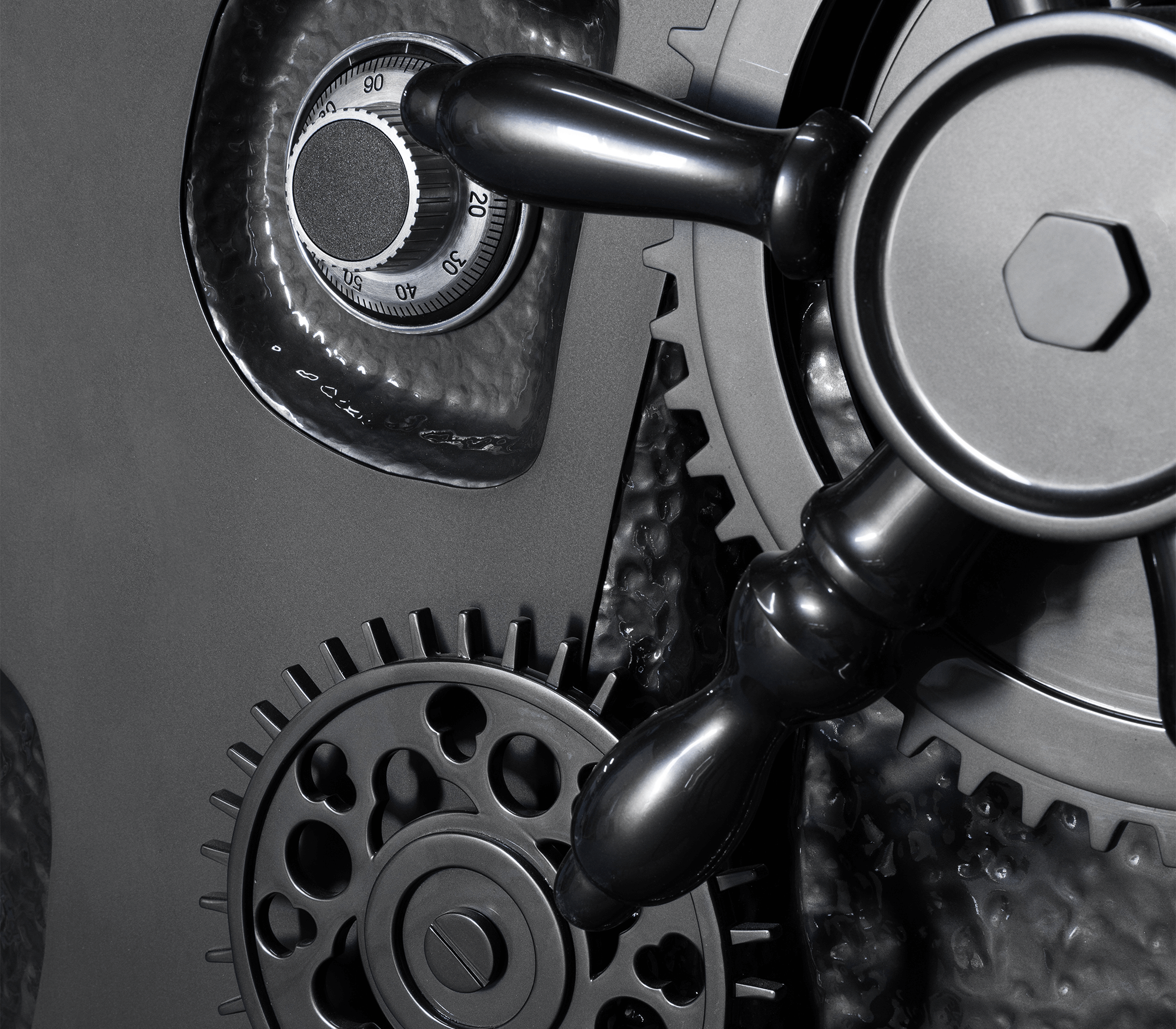 Szary matowy sejf Elite Tycoon