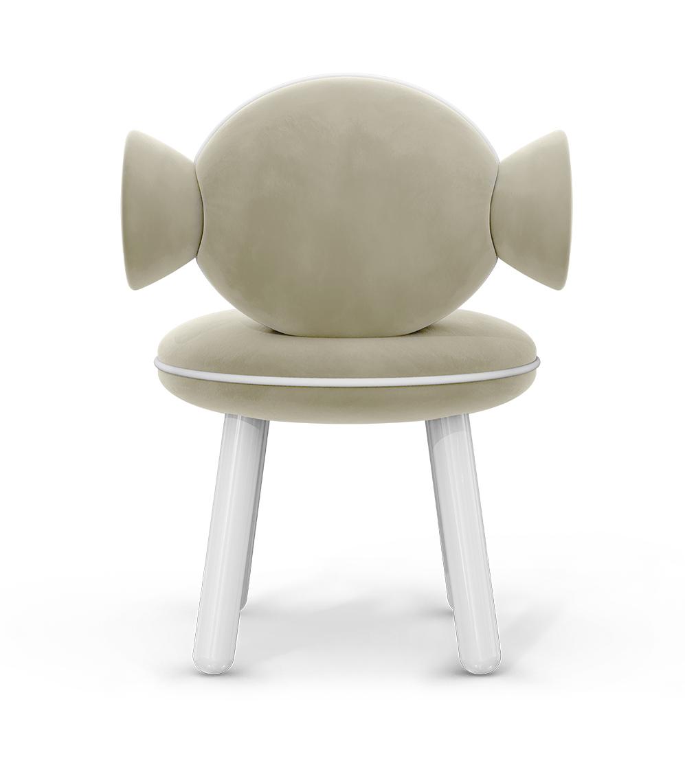 Kremowy puf Lollipop