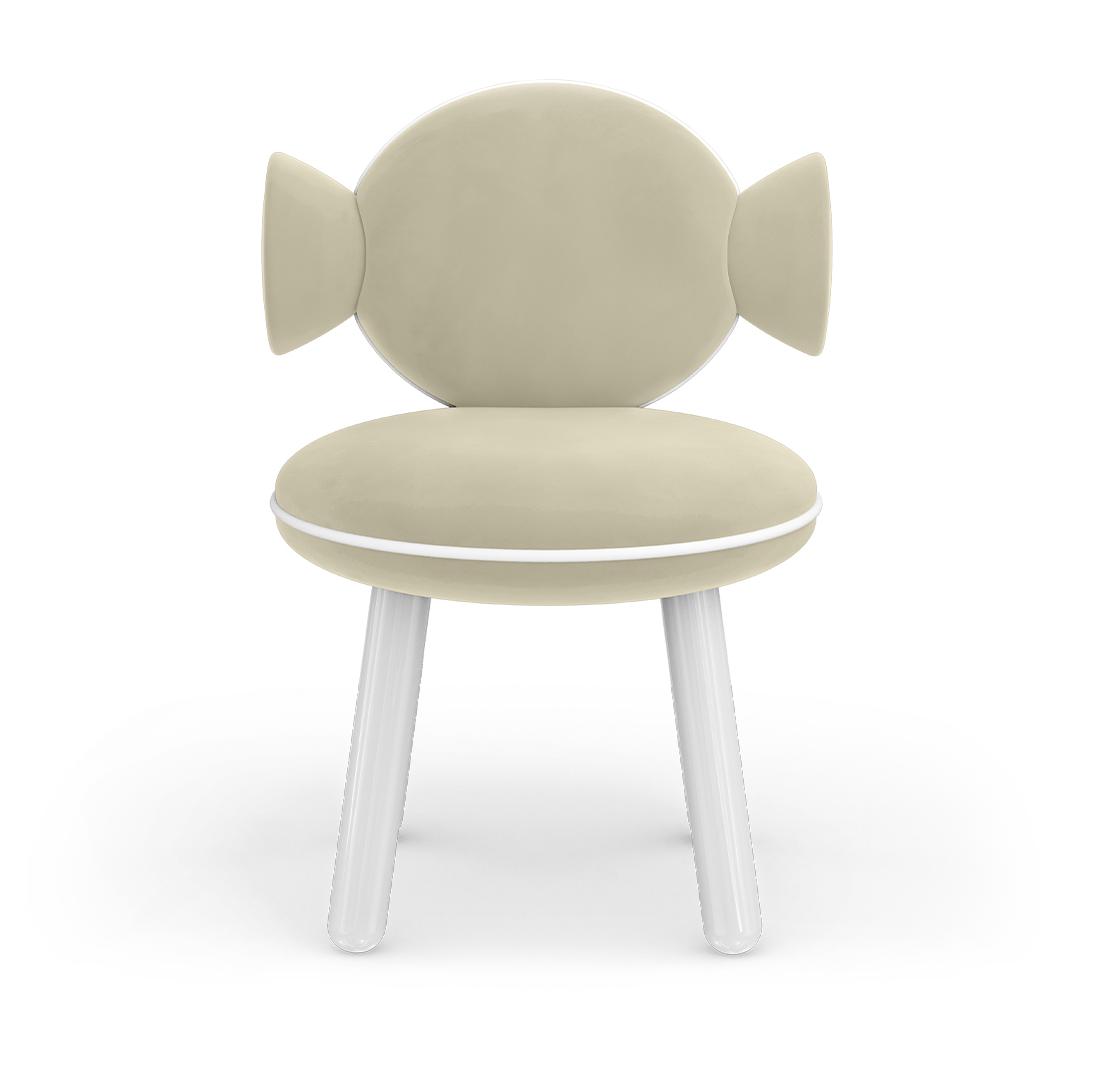 Kremowy puf Lollipop