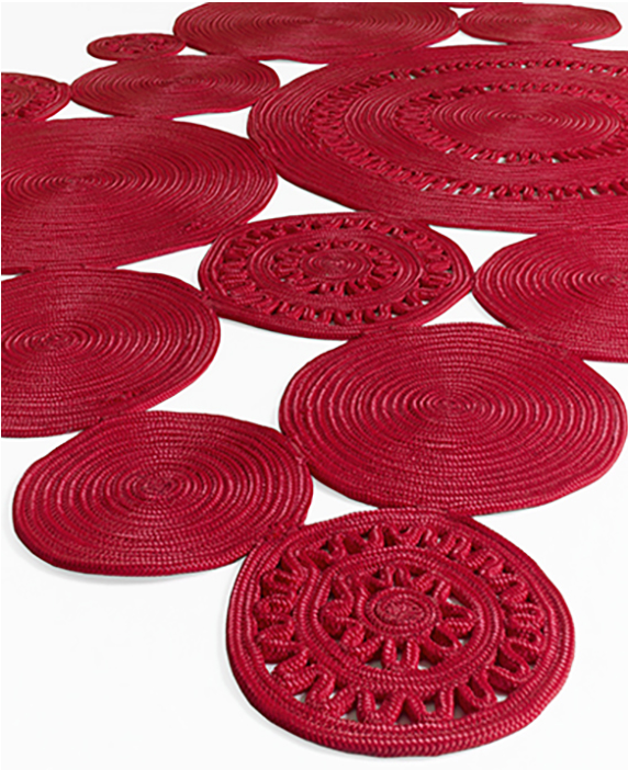 Dywan Braided Patchwork Red | Rozmiar: 160 x 230 cm