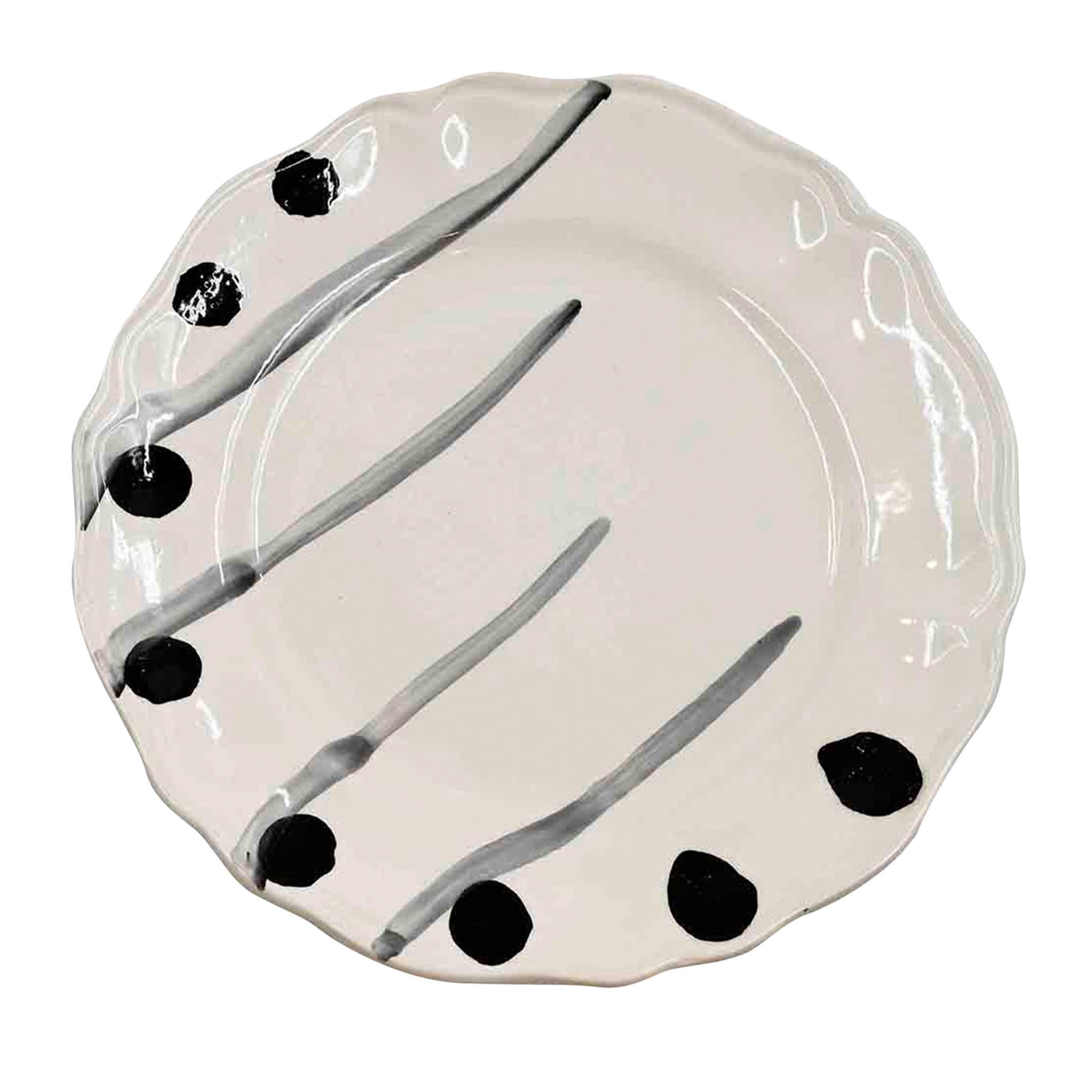 Ręcznie robiony talerz ceramiczny