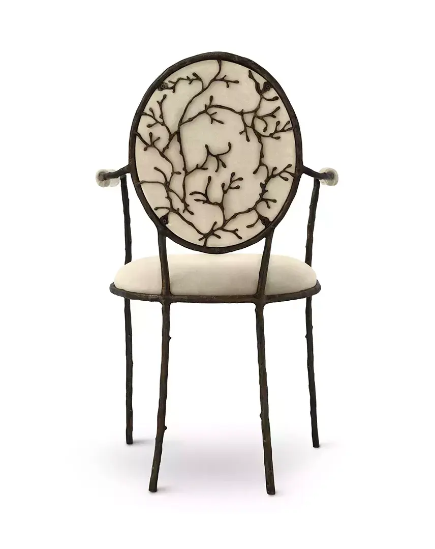 Krzesło jadalniane Elowen z podłokietnikami