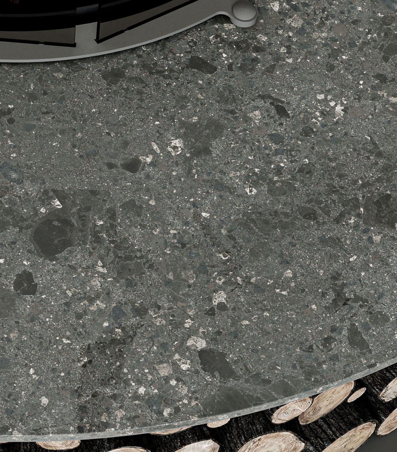 Zero Keramik palenisko ogrodowe | Wykończeniowy: Nero Ombrato | Wymiary: Ø 100 cm