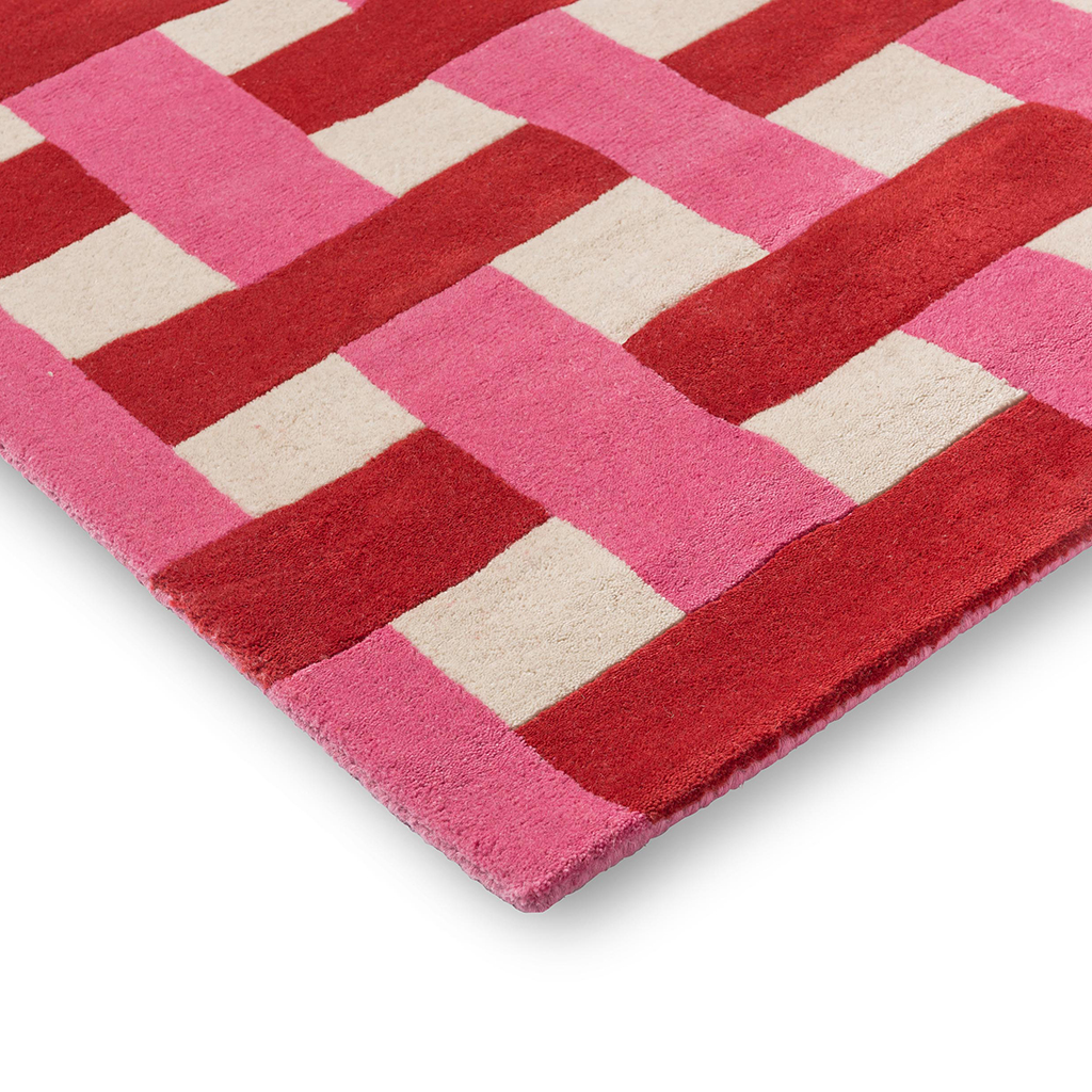 Dywan Basket Weave Coral/Rose | Rozmiar: 200 x 280 cm
