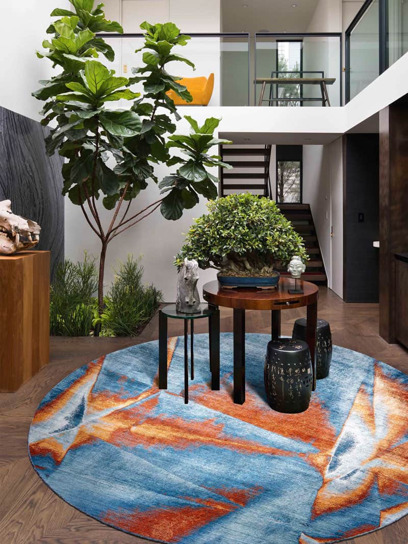 Dywan Okrągły No. 03 Cyan Copper