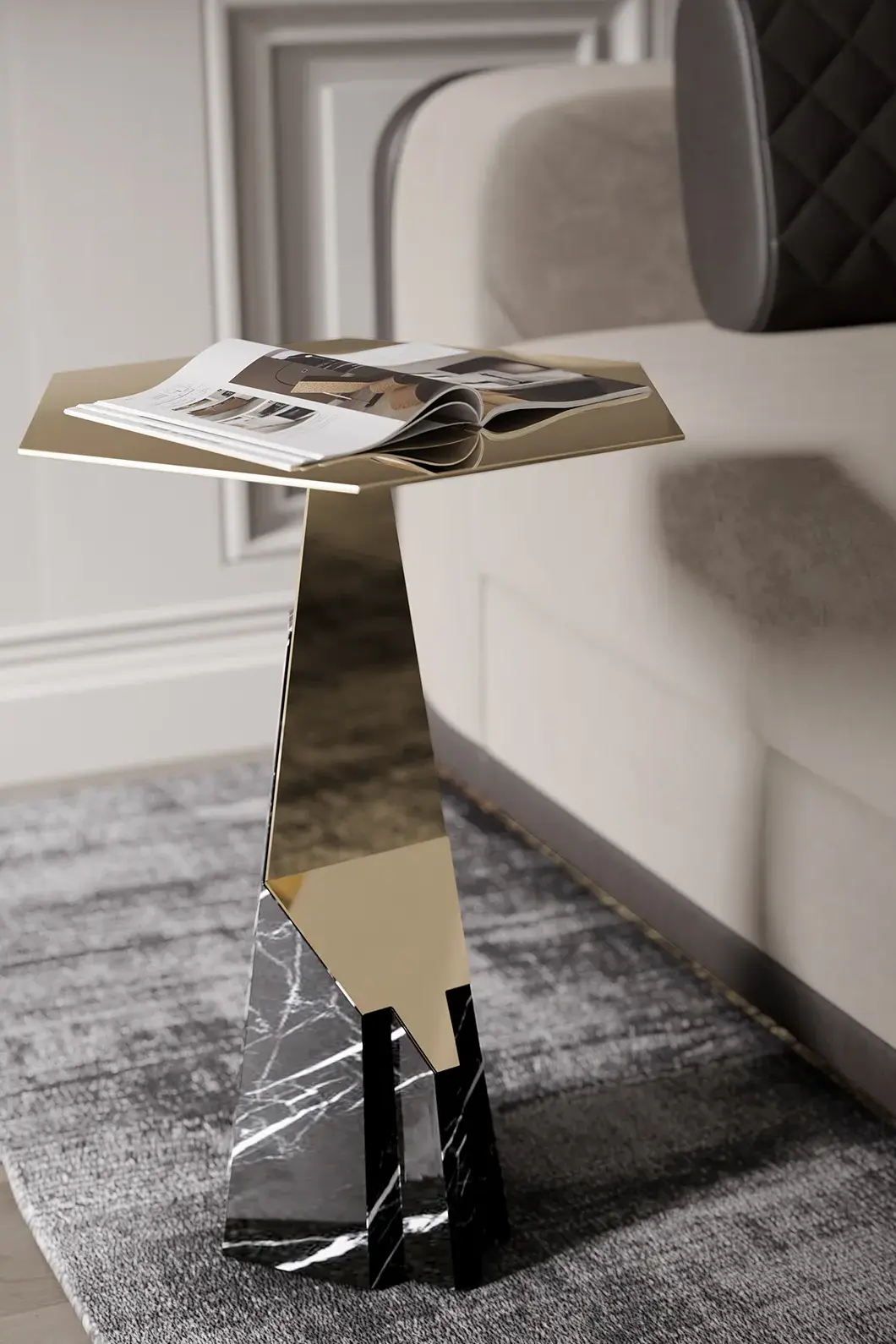 Stolik boczny Halo czarny - 3