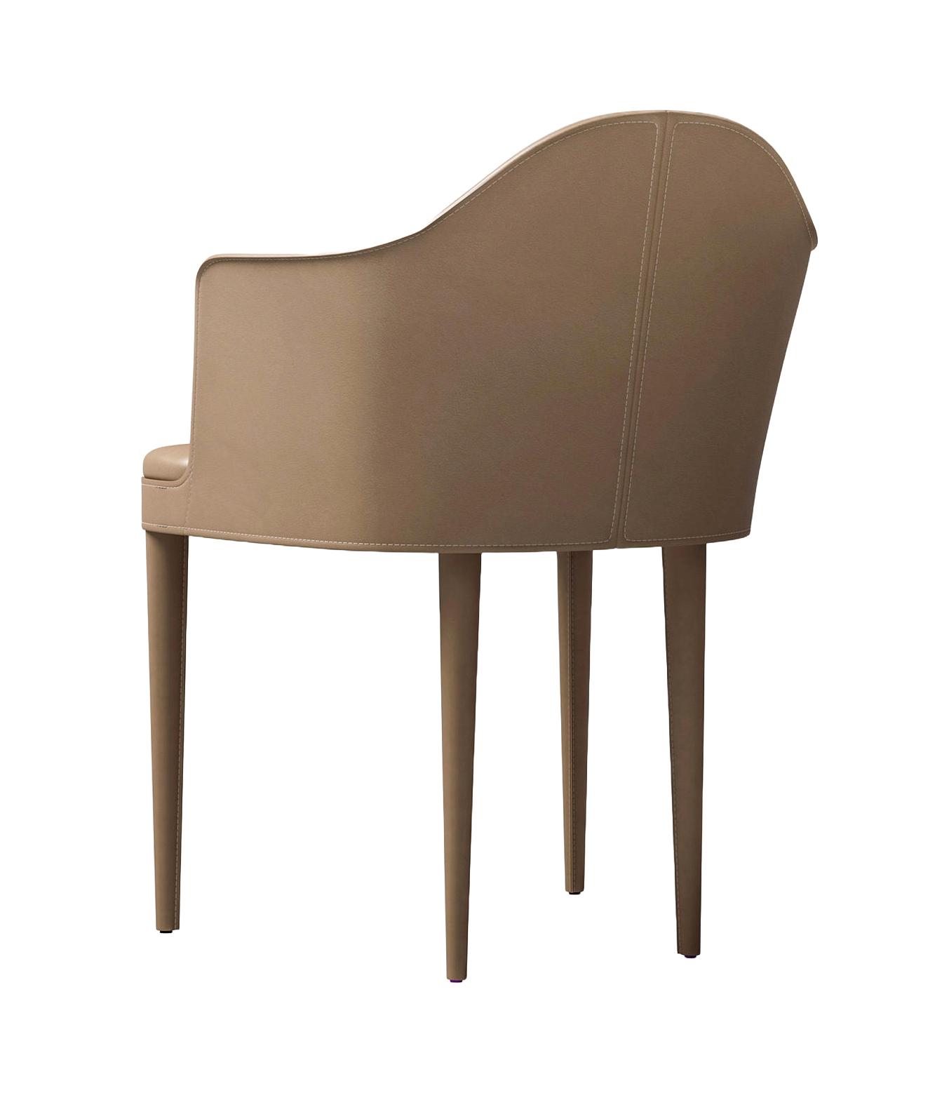 Skórzane krzesło z podłokietnikami